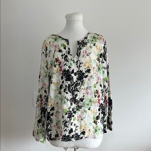 Tianello -100% Linen Voile "Avlyne" Blouse L